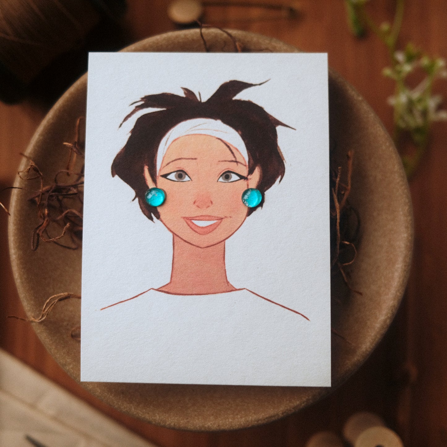 December Birthstone Stick-On Earring Single