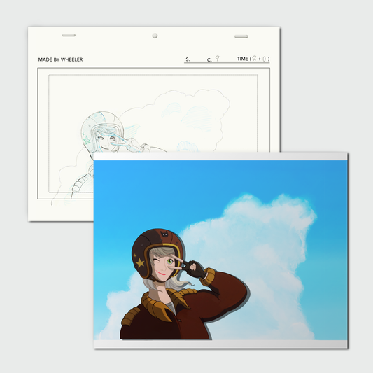 Taking Off Animation Cel Print