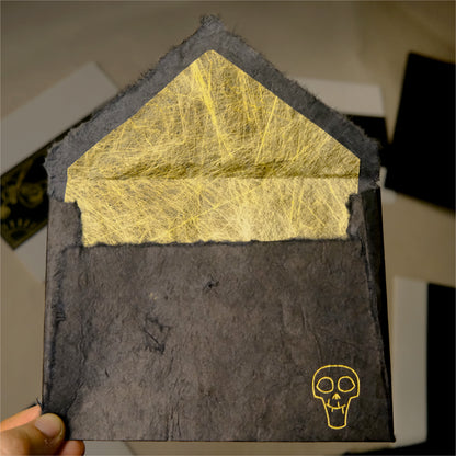 Golden Skeleton Envelope