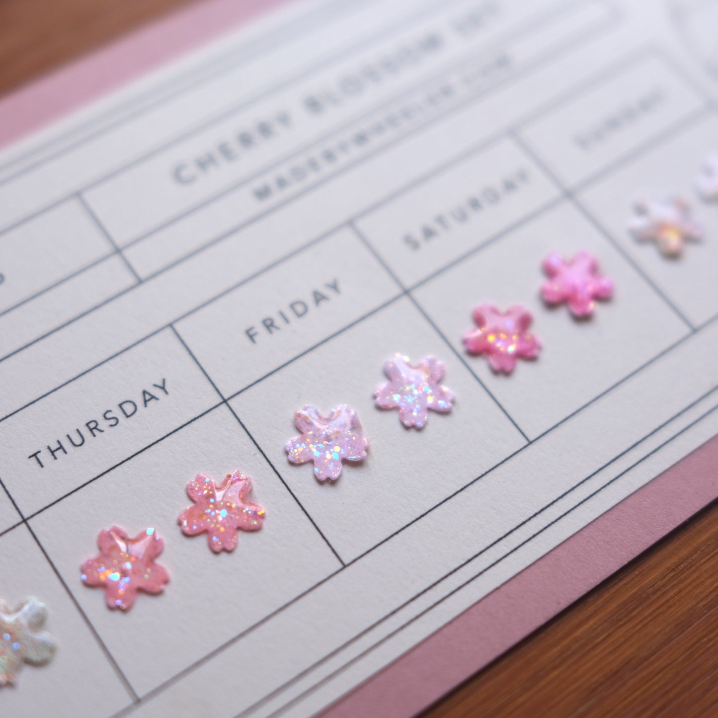 Cherry Blossom Stick-On Earrings