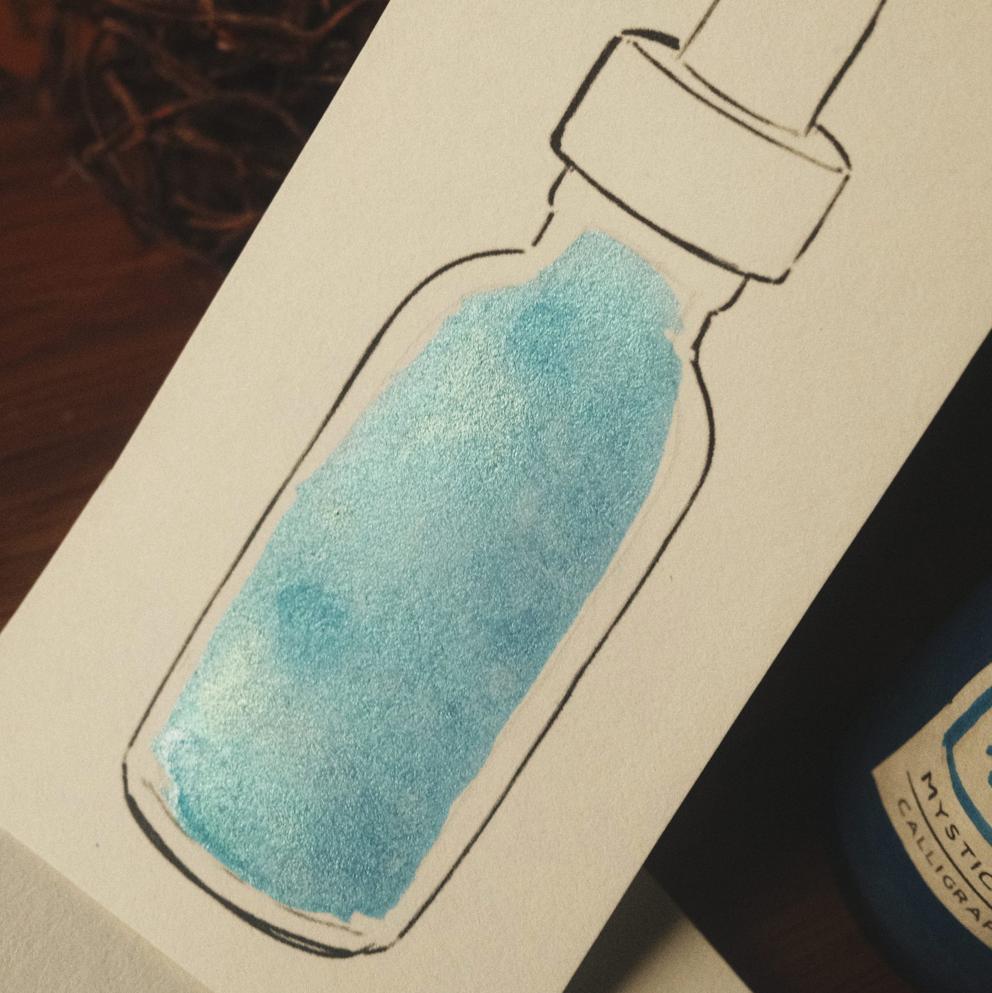 Ocean Blue Pearlescant Inkn Paint